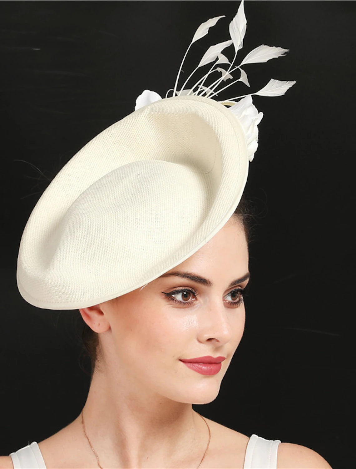 Wholesale Fascinators Sinamay Wedding Kentucky Derby Cocktail Royal Astcot Fashion Bridal With Feather Floral Headpiece Headwear